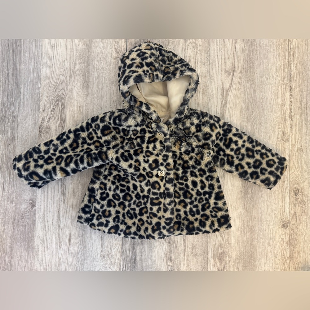 Crazy 8 Black and Tan Puffer Jacket with Hood